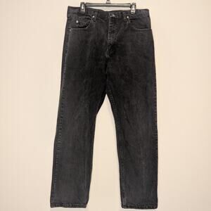 Wrangler Black Relaxed Fit Denim Jeans Size 36W 32L
